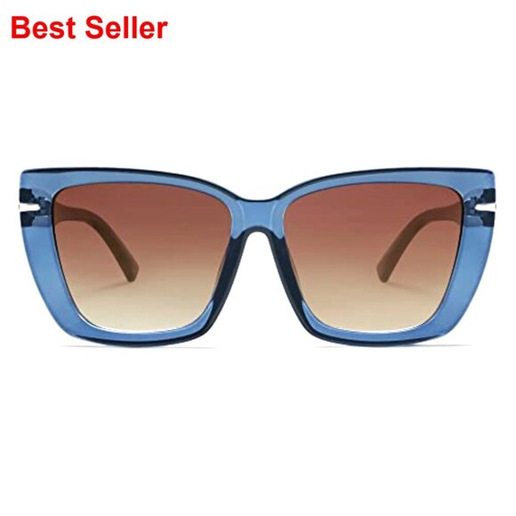 Oversized Cat Eye Sunglasses with UV400 Protection, 70s Trendy Style main image 5